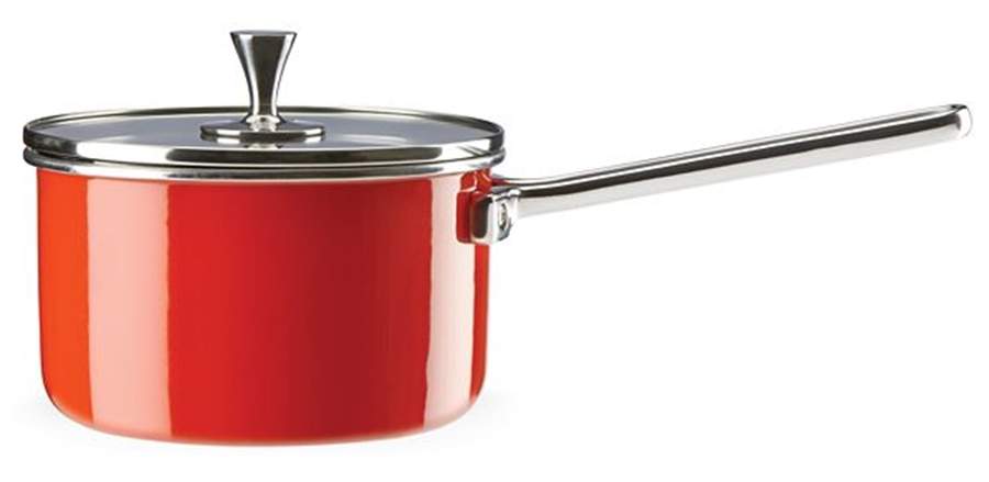 All in Good Taste 2 Quart Metal Covered Saucepan by Lenox-1