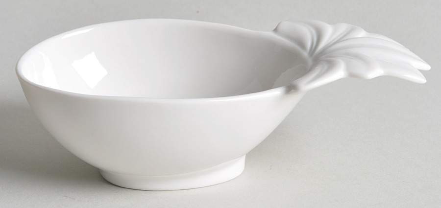 British Colonial Carved Figural Chip/Dip Bowl by Lenox-1