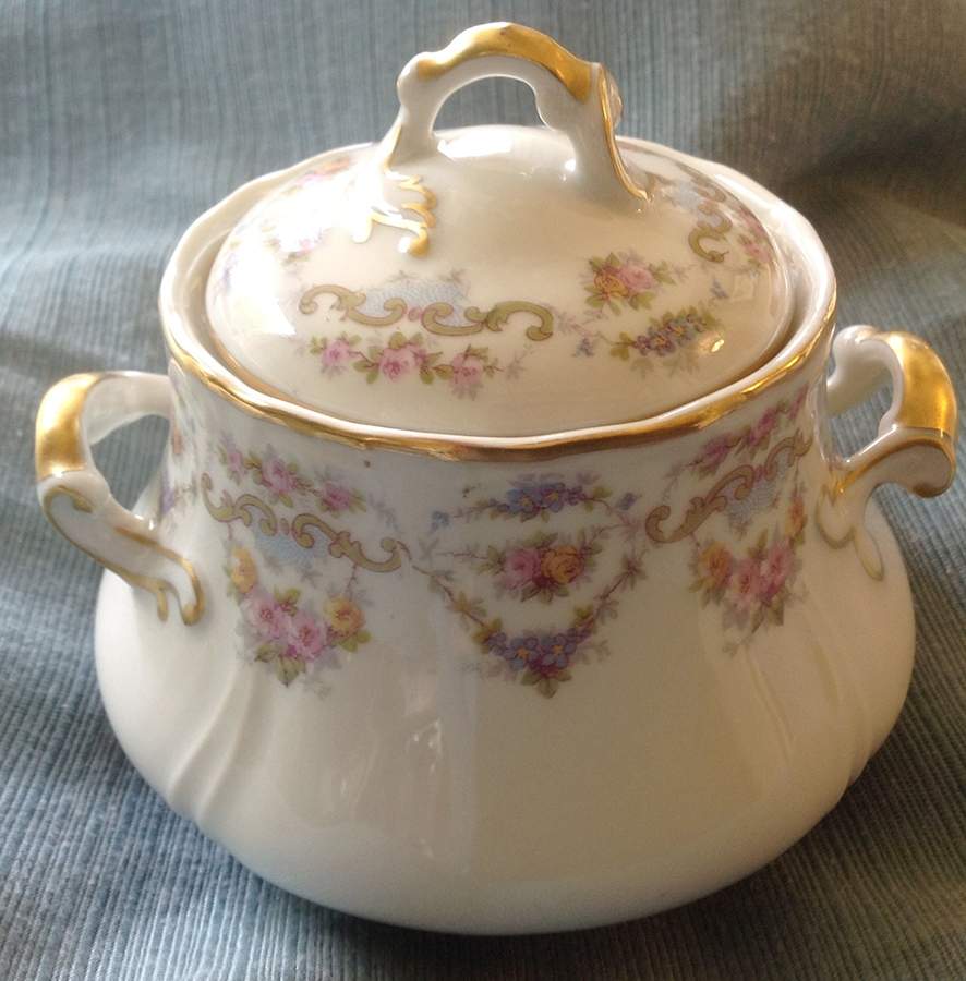 Marie Antoinette Sugar Bowl & Lid by Lanternier-1