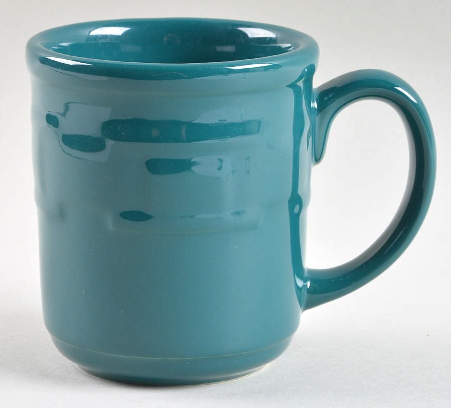 Woven Traditions Teal Blue Mug by Longaberger-1