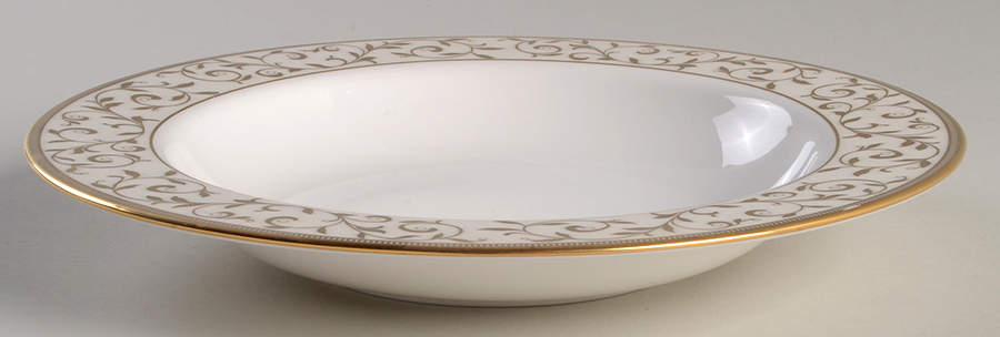 Opal Innocence Gold 9" Soup/Pasta Bowl by Lenox-1