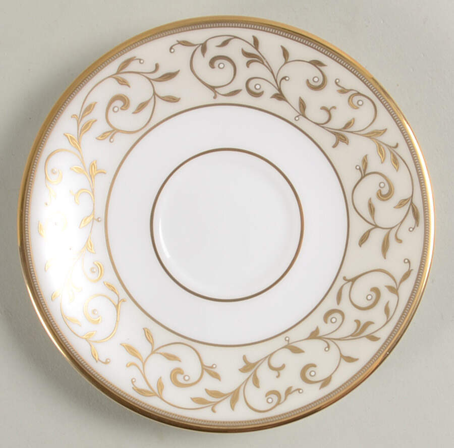 Opal Innocence Gold Saucer for Demitasse Cup by Lenox-1