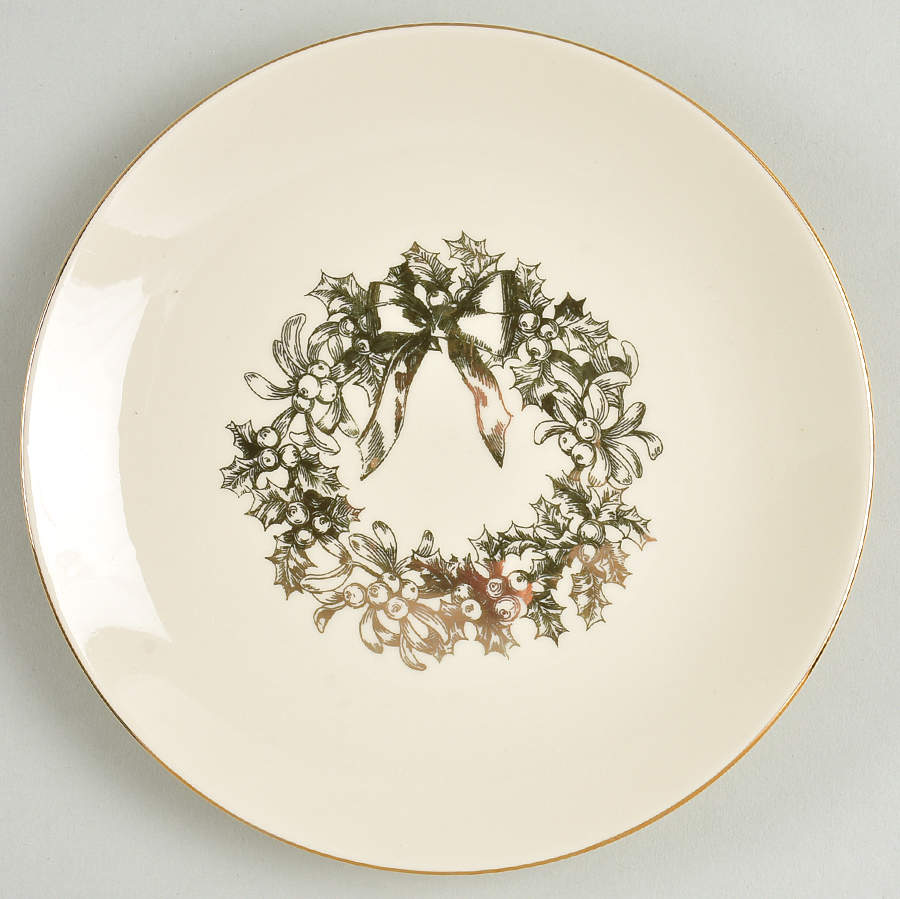 Golden Holidays Dessert/Pie Plate by Lenox-1