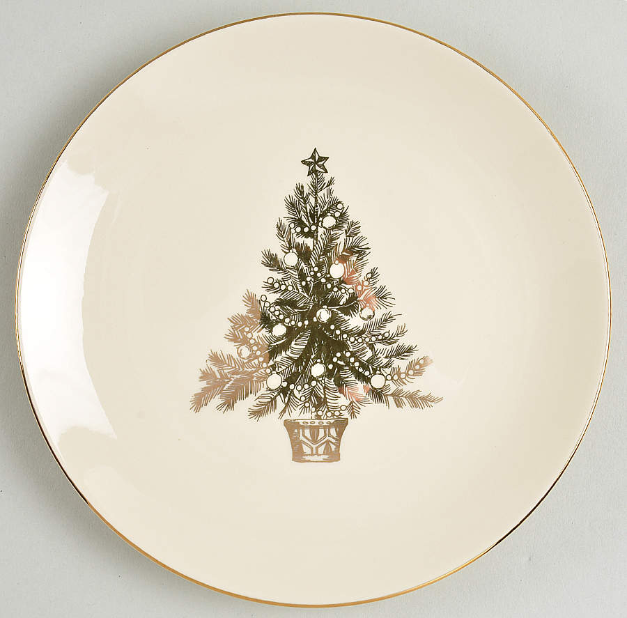 Golden Holidays Dessert/Pie Plate by Lenox-1