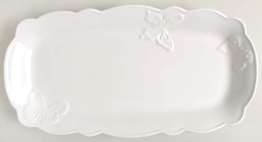 Butterfly Meadow Carved (Vanilla) Hors d'Oeuvre Tray by Lenox-1