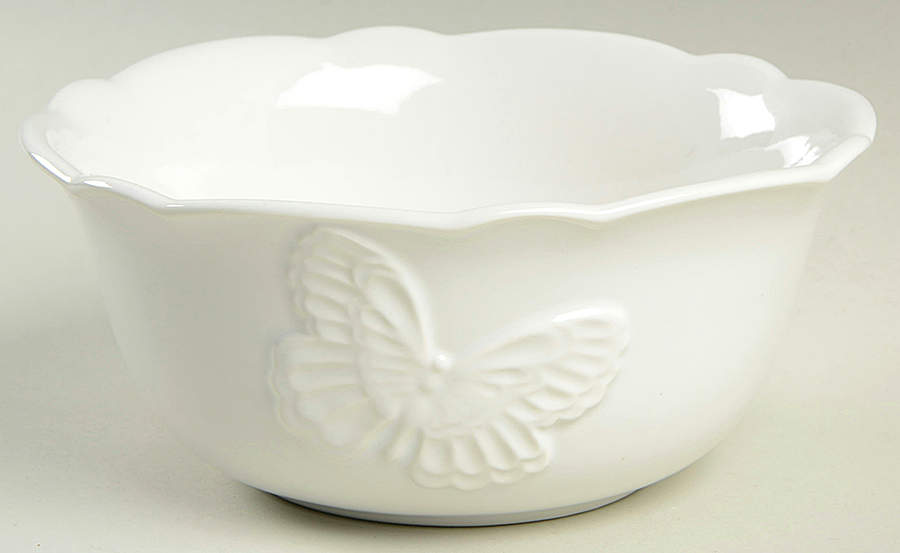 Butterfly Meadow Carved (Vanilla) 6" All Purpose Bowl by Lenox-1