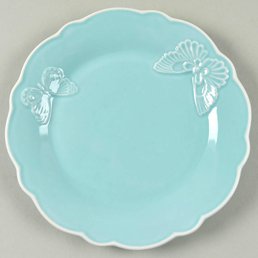 Butterfly Meadow Carved (Blue) Accent Salad Plate by Lenox-1
