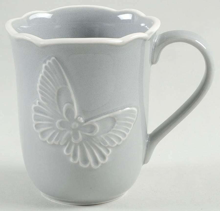 Butterfly Meadow Carved (Slate) Mug by Lenox-1