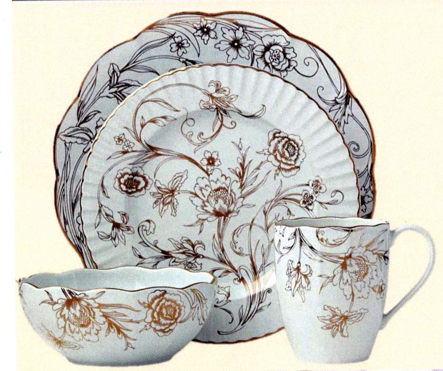 Marchesa Shades Floral (Teal) Dinner Plate by Lenox-1
