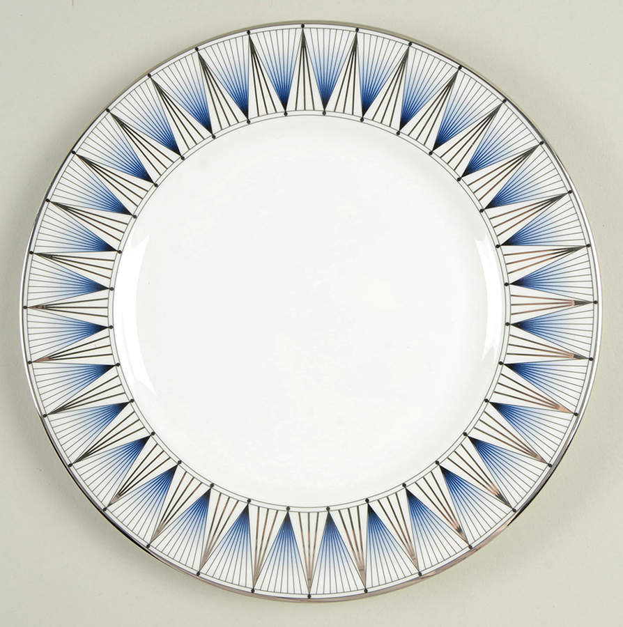 Geodesia Blue Salad Plate by Lenox-1