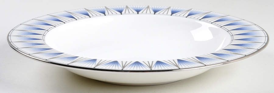 Geodesia Blue 9" Soup/Pasta Bowl by Lenox-1