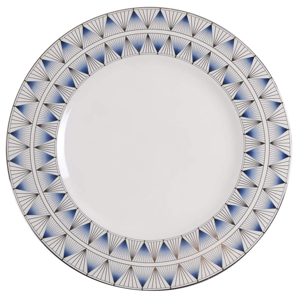 Geodesia Blue Dinner Plate by Lenox-1