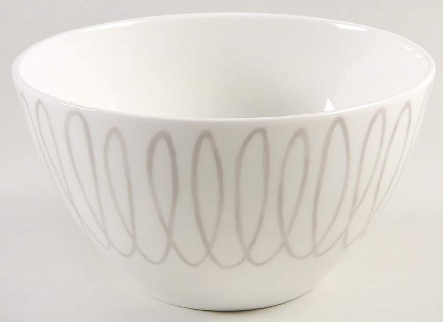 Charlotte Street North Grey Soup/Cereal Bowl by Lenox-1