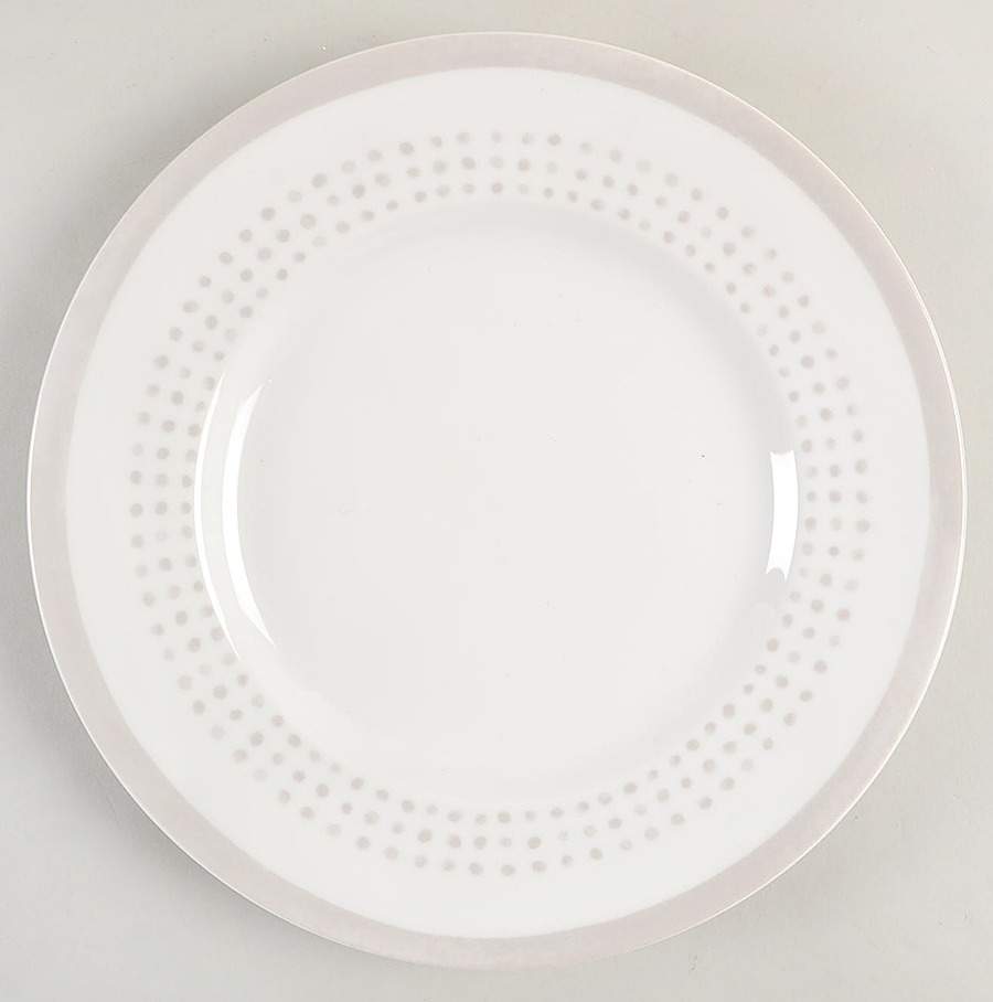 Charlotte Street North Grey Accent Luncheon Plate by Lenox-1