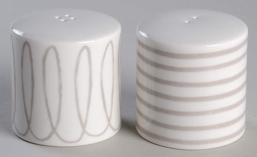 Charlotte Street North Grey Salt & Pepper Set by Lenox-1