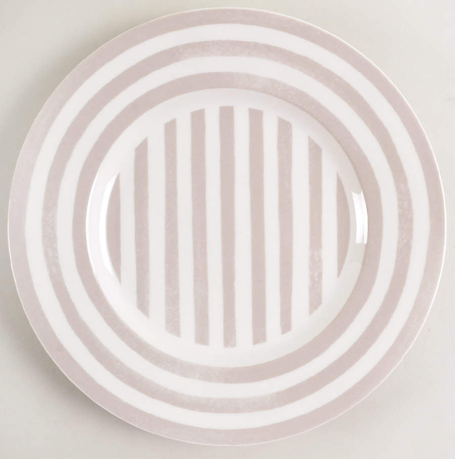 Charlotte Street North Grey Accent Luncheon Plate by Lenox-1