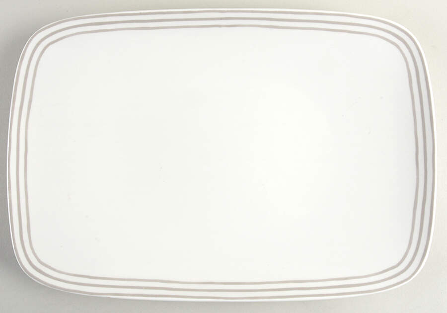 Charlotte Street North Grey 15" Oblong Serving Platter by Lenox-1