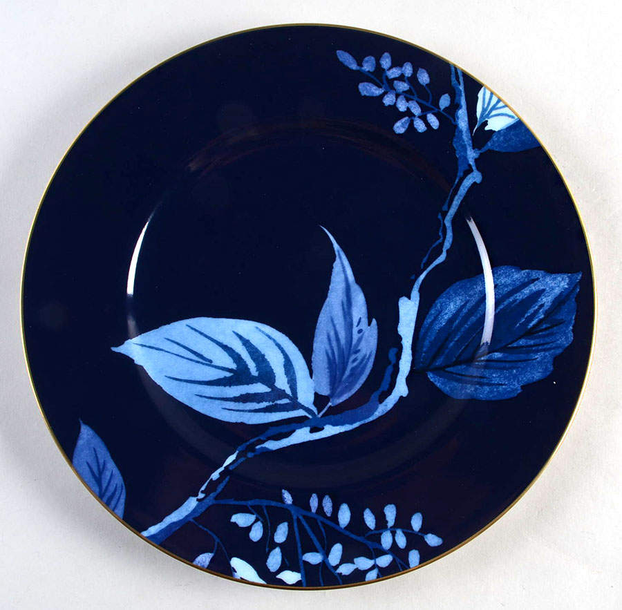 Birch Way Indigo Accent Luncheon Plate by Lenox-1
