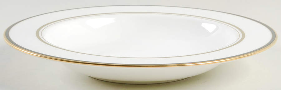 Library Lane Black 8" Soup/Pasta Bowl by Lenox-1