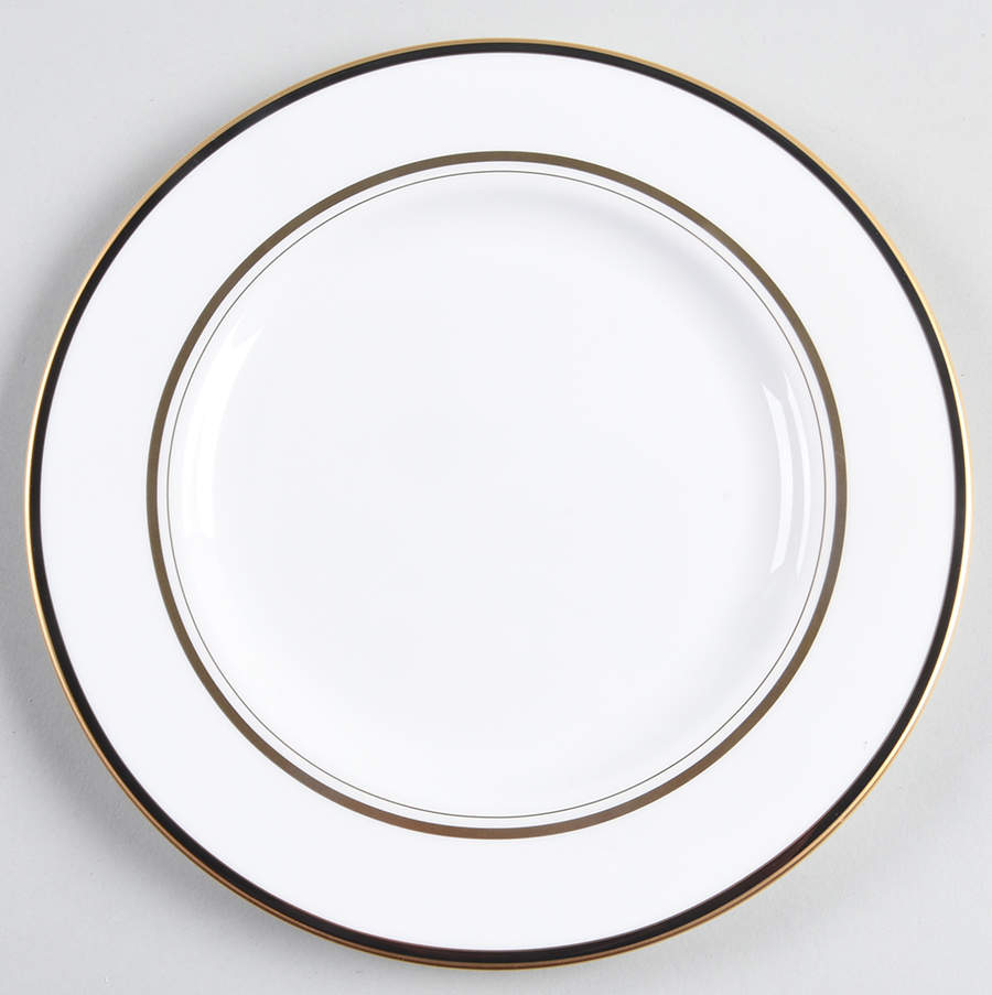 Library Lane Black Salad Plate by Lenox-1