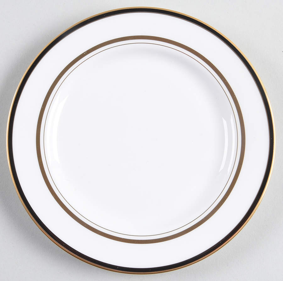 Library Lane Black Bread & Butter Plate by Lenox-1