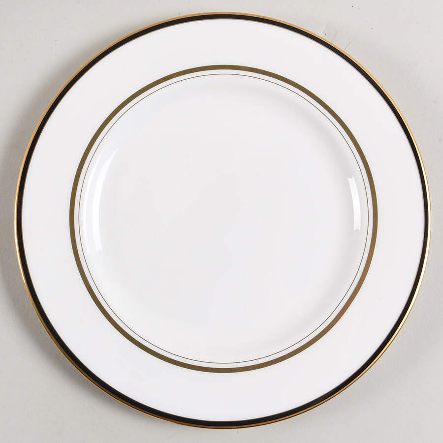 Library Lane Black Salad Plate by Lenox-1