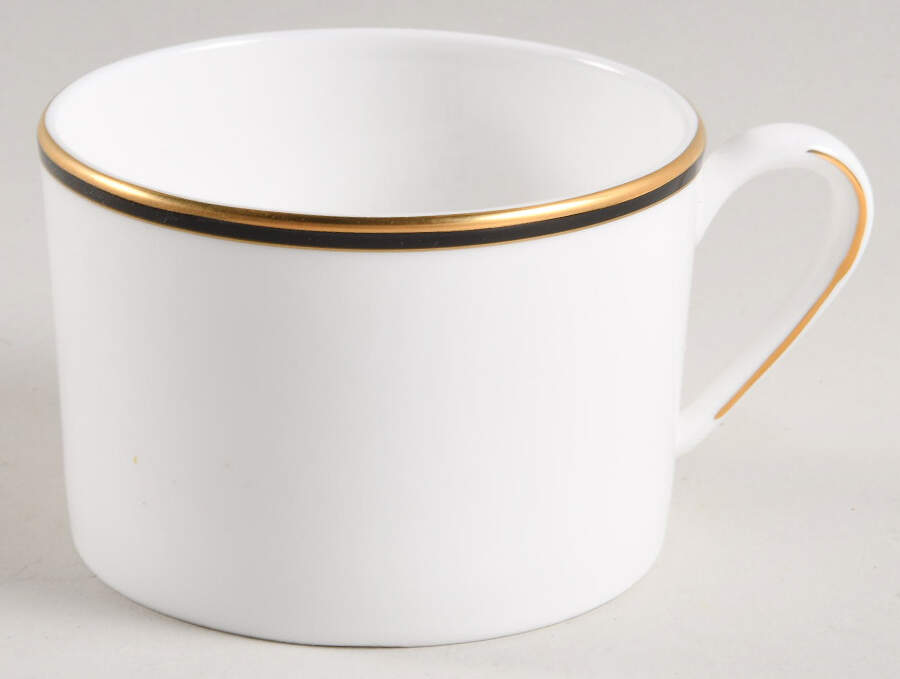 Library Lane Black Flat Cup by Lenox-1