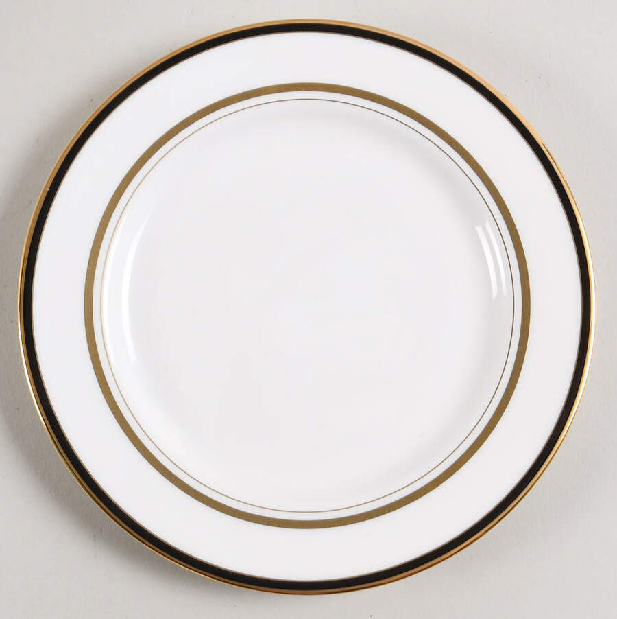 Library Lane Black Bread & Butter Plate by Lenox-1