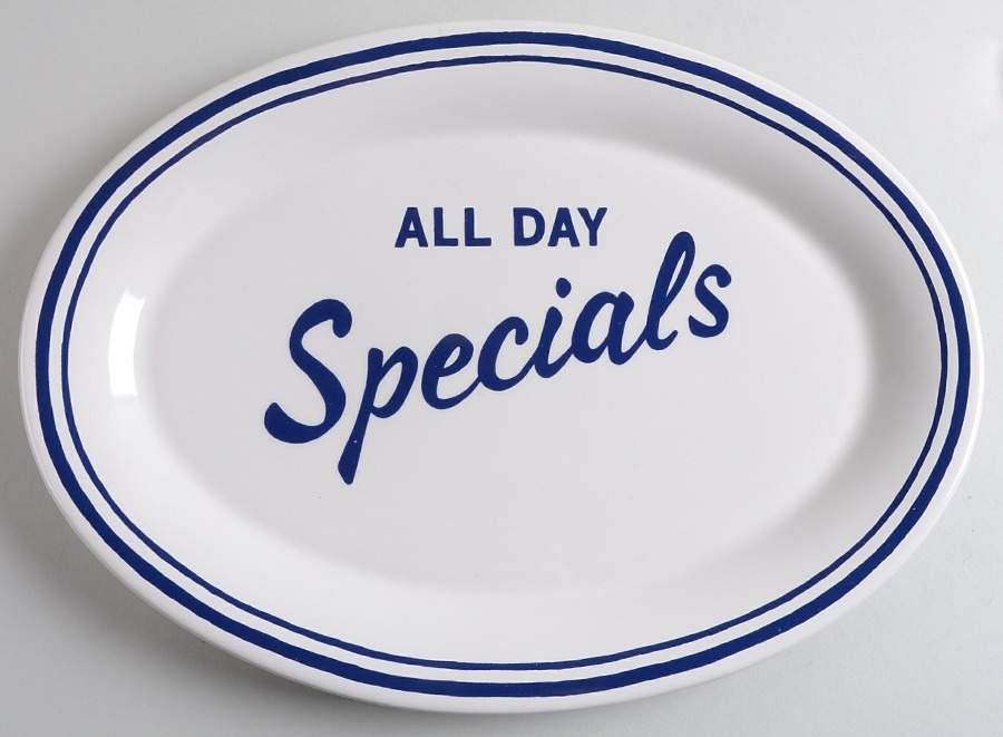 Order's Up 14" Oval Serving Platter by Lenox-1