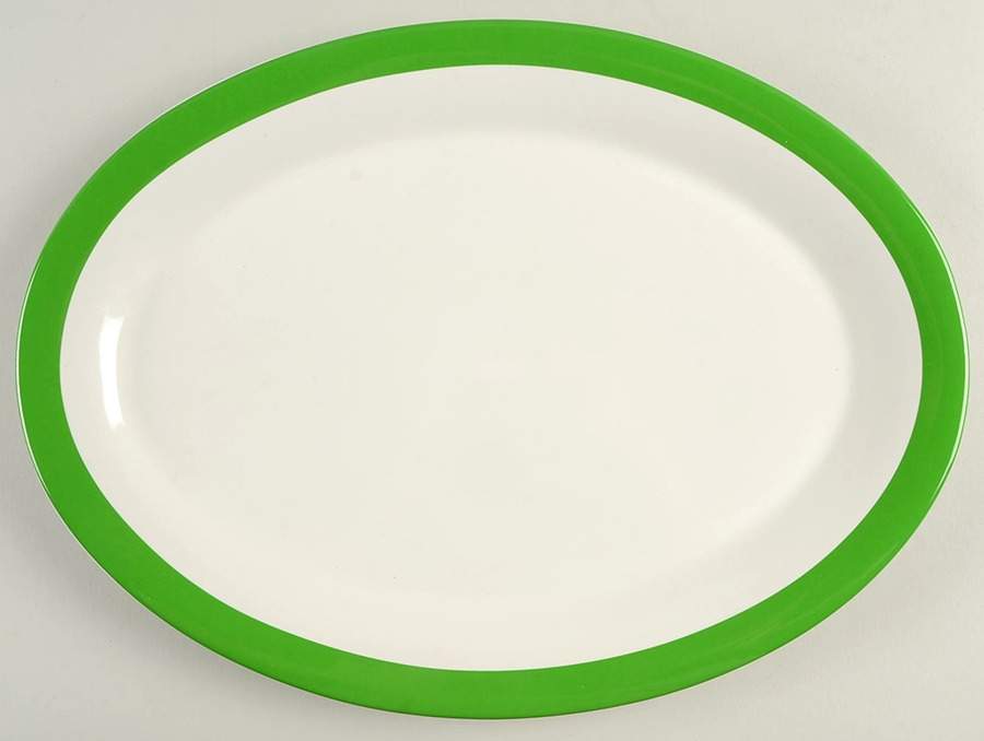 Rainey Street Stripe 14" Oval Serving Platter by Lenox-1