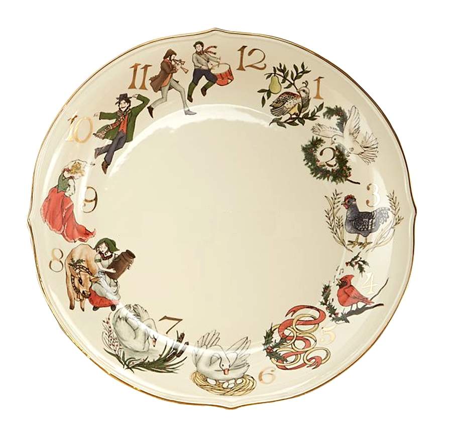 Twelve Days of Christmas 12" Chop Plate (Round Platter) by Lenox-1