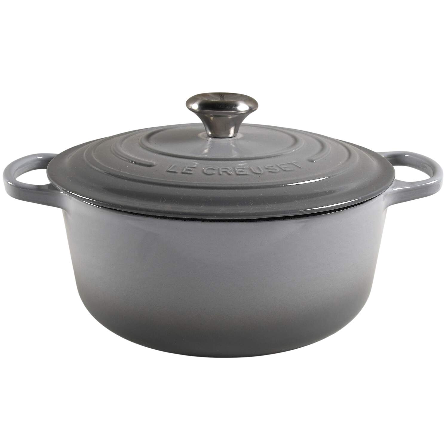 Mist Grey, French Grey 5.5 Qt Cast Iron Dutch Oven & Lid by Le Creuset-1