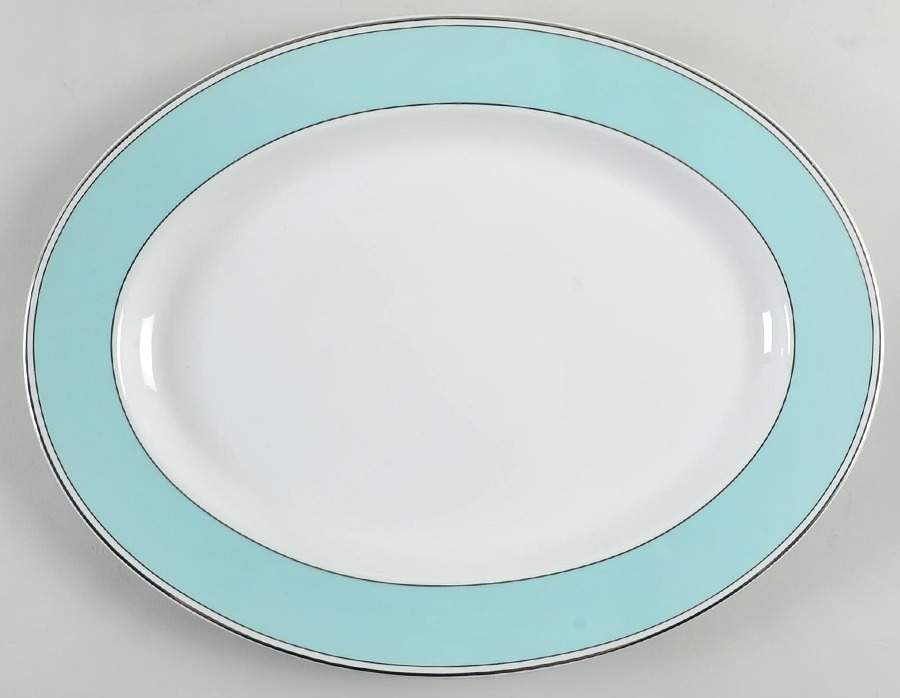 Sadie Street Turquoise 16" Oval Serving Platter by Lenox-1