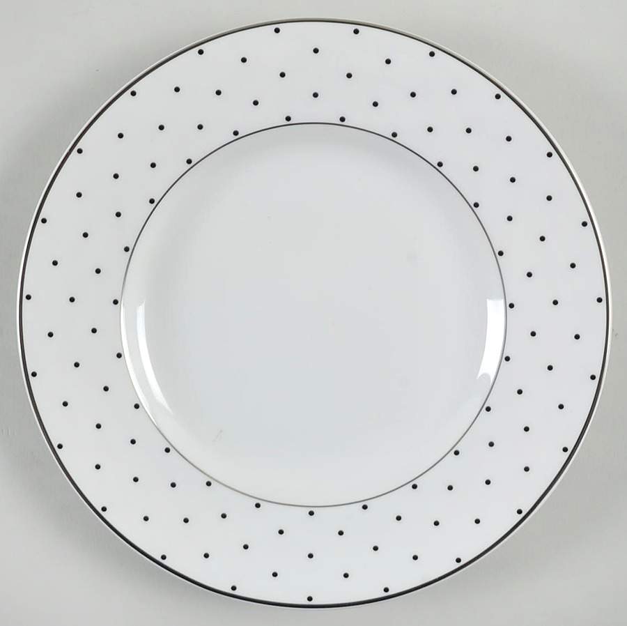 Sadie Street Black Accent Luncheon Salad Plate by Lenox-1