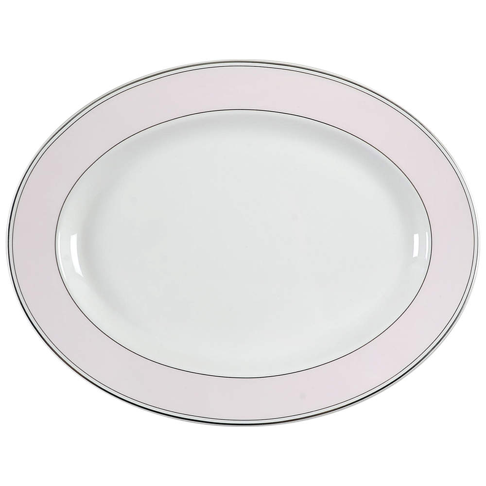Sadie Street Blush Pink 16" Oval Serving Platter by Lenox-1
