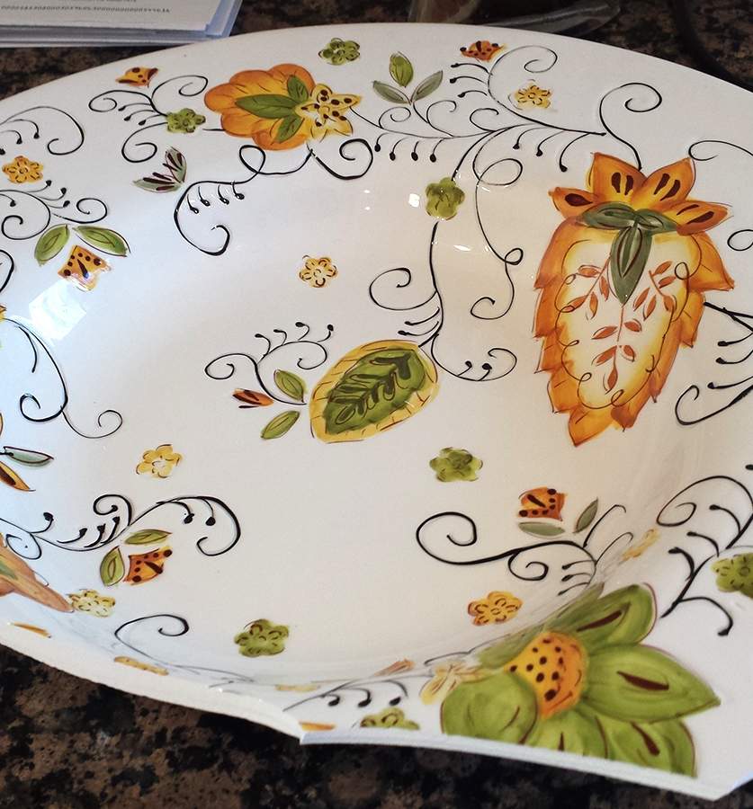 LGA158 11" Round Serving Bowl by Laurie Gates-1