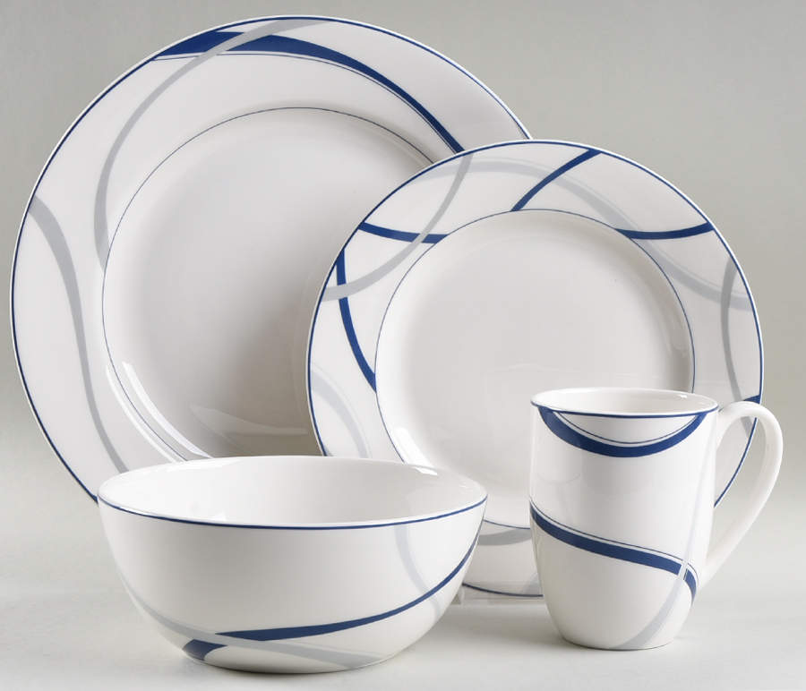 Vibe Blue 4 Piece Place Setting by Lenox-1