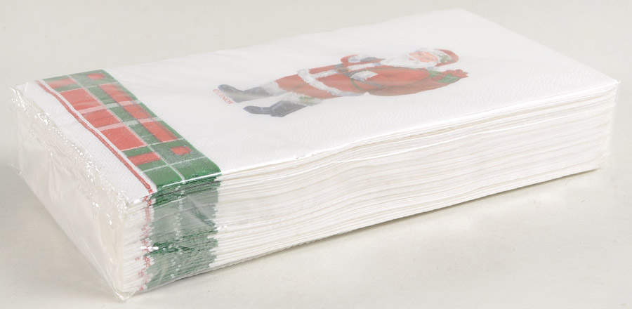 Vintage Plaid Package of Paper Guest Towel Napkins by Lenox-1