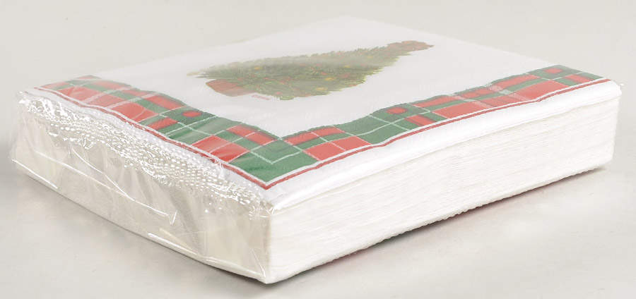Vintage Plaid Package of Paper Luncheon Napkins by Lenox-1