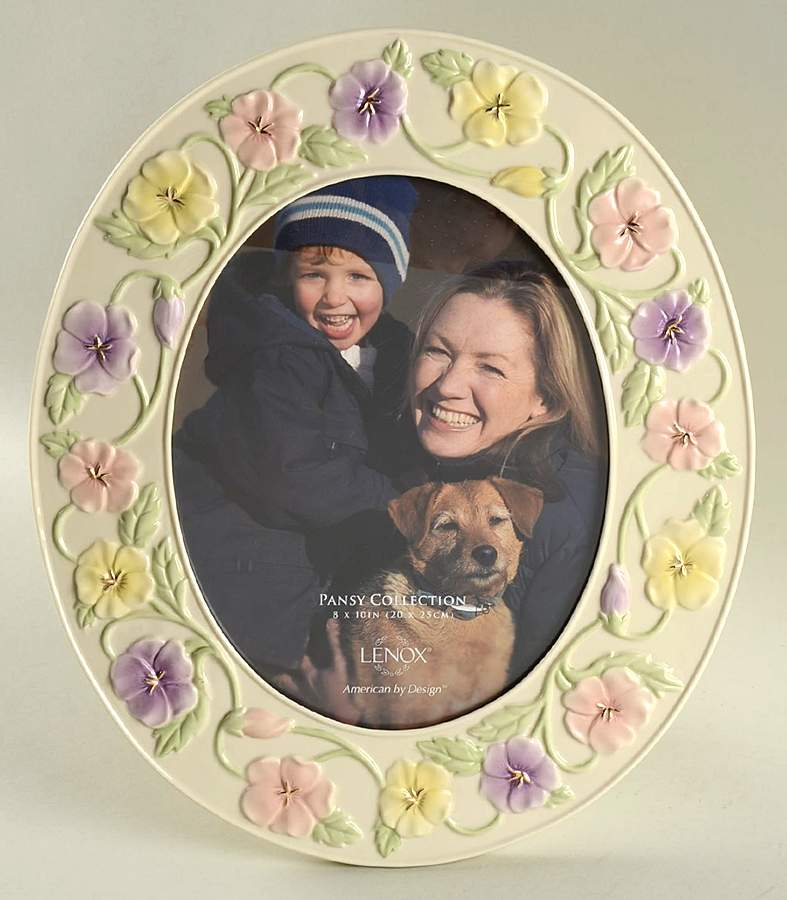 Pansy Oval Frame-Holds 8" X 10" by Lenox-1