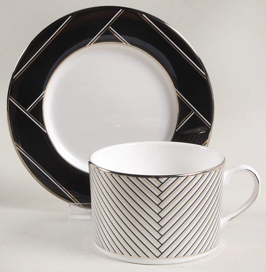 Winston Flat Cup & Saucer Set by Lenox-1