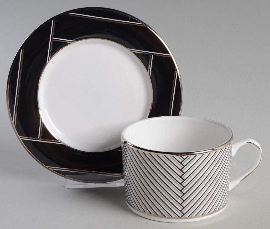 Winston Flat Cup & Saucer Set by Lenox-1