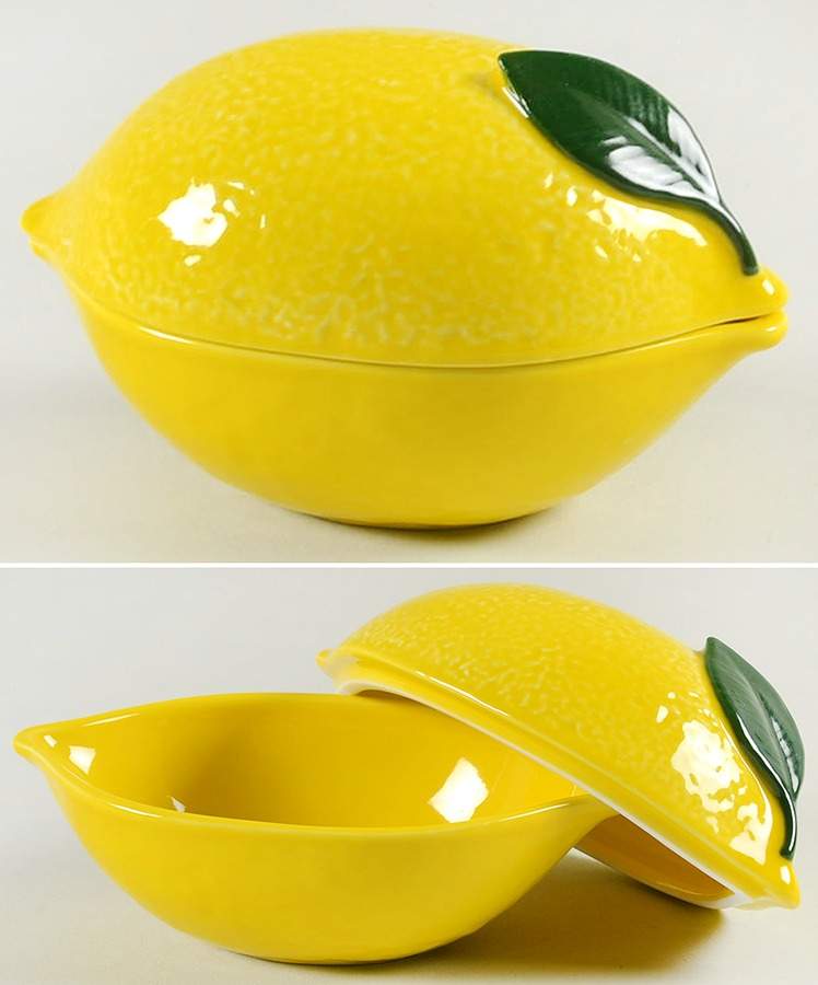 With a Twist Lemon Figural Bowl & Lid by Lenox-1