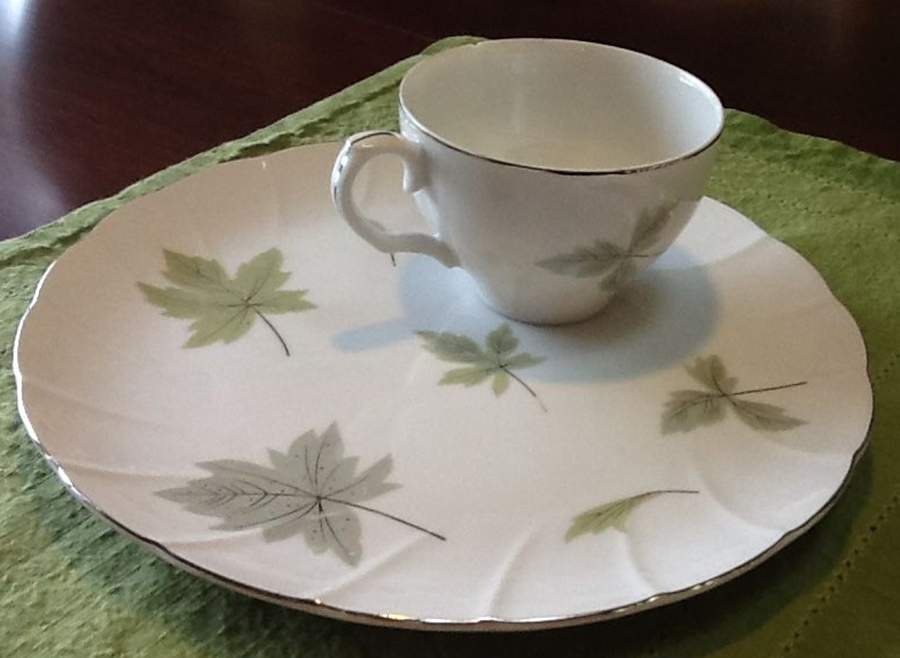 Wind Fall Snack Plate & Cup Set by Laurel (Japan)-1