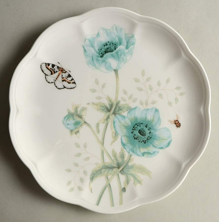Butterfly Meadow Turquoise Salad/Dessert Plate by Lenox-1