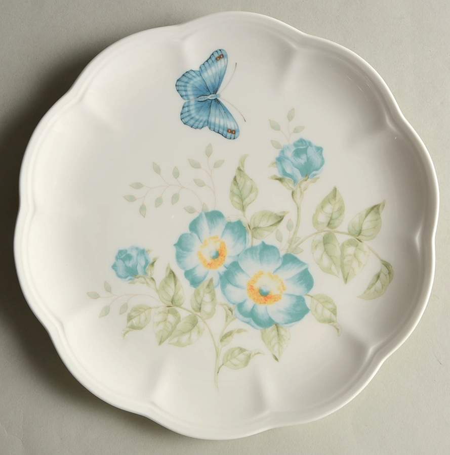 Butterfly Meadow Turquoise Salad/Dessert Plate by Lenox-1