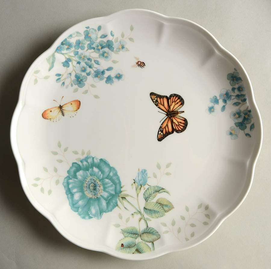 Butterfly Meadow Turquoise Dinner Plate by Lenox-1