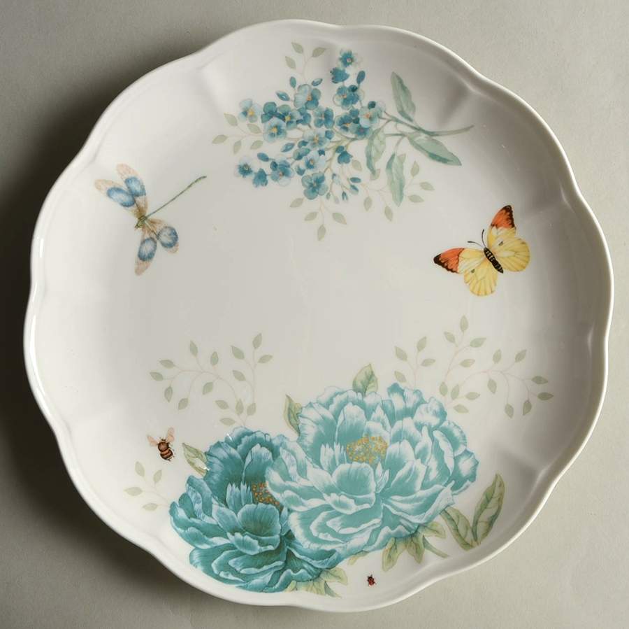 Butterfly Meadow Turquoise Dinner Plate by Lenox-1