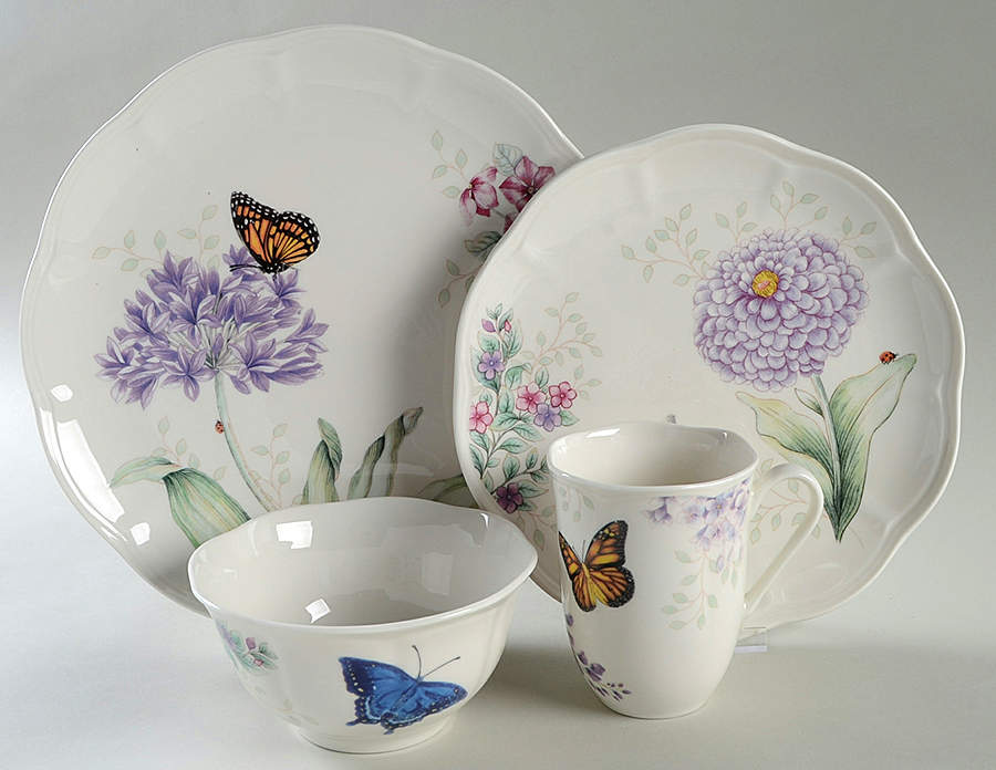 Butterfly Meadow Lavender 4 Piece Place Setting by Lenox-1