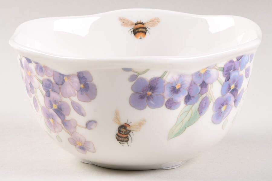 Butterfly Meadow Lavender Dessert Bowl by Lenox-1